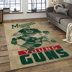 NHL Minnesota Wild Hockey Team Logo Sport Carpet Rectangle Area Rug For Living Room MW27