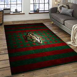NHL Minnesota Wild Hockey Team Logo Sport Carpet Rectangle Area Rug For Living Room MW53