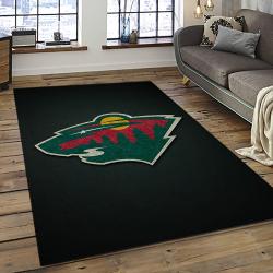 NHL Minnesota Wild Hockey Team Logo Sport Carpet Rectangle Area Rug For Living Room MW55