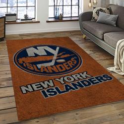 NHL New York Islanders Hockey Team Logo Sport Carpet Rectangle Area Rug For Living Room NYI1