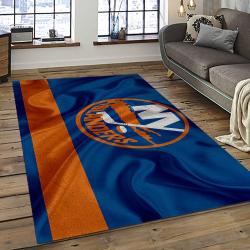 NHL New York Islanders Hockey Team Logo Sport Carpet Rectangle Area Rug For Living Room NYI102