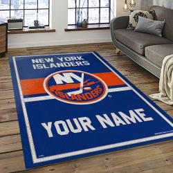 NHL New York Islanders Hockey Team Logo Sport Carpet Rectangle Area Rug For Living Room NYI17