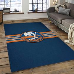 NHL New York Islanders Hockey Team Logo Sport Carpet Rectangle Area Rug For Living Room NYI2