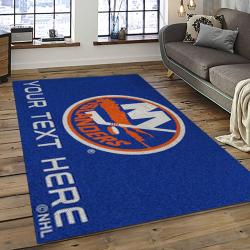 NHL New York Islanders Hockey Team Logo Sport Carpet Rectangle Area Rug For Living Room NYI21