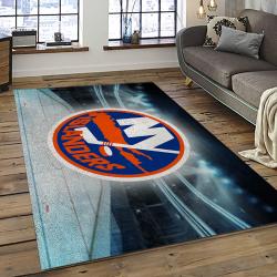 NHL New York Islanders Hockey Team Logo Sport Carpet Rectangle Area Rug For Living Room NYI27