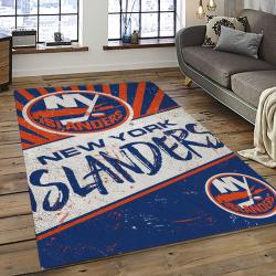 NHL New York Islanders Hockey Team Logo Sport Carpet Rectangle Area Rug For Living Room NYI29