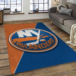 NHL New York Islanders Hockey Team Logo Sport Carpet Rectangle Area Rug For Living Room NYI3