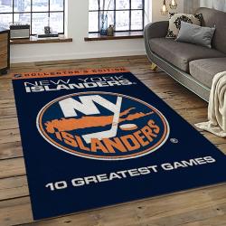 NHL New York Islanders Hockey Team Logo Sport Carpet Rectangle Area Rug For Living Room NYI32