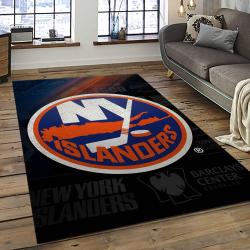 NHL New York Islanders Hockey Team Logo Sport Carpet Rectangle Area Rug For Living Room NYI4