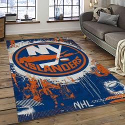 NHL New York Islanders Hockey Team Logo Sport Carpet Rectangle Area Rug For Living Room NYI43