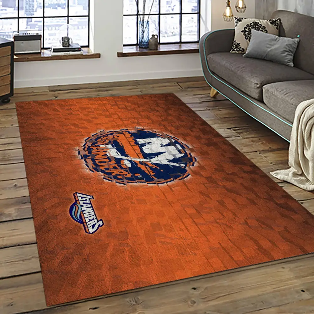 NHL New York Islanders Hockey Team Logo Sport Carpet Rectangle Area Rug For Living Room NYI46
