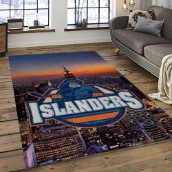 NHL New York Islanders Hockey Team Logo Sport Carpet Rectangle Area Rug For Living Room NYI49