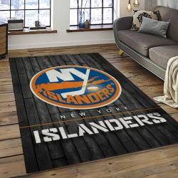 NHL New York Islanders Hockey Team Logo Sport Carpet Rectangle Area Rug For Living Room NYI5