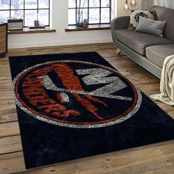 NHL New York Islanders Hockey Team Logo Sport Carpet Rectangle Area Rug For Living Room NYI59