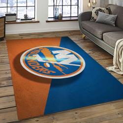 NHL New York Islanders Hockey Team Logo Sport Carpet Rectangle Area Rug For Living Room NYI6