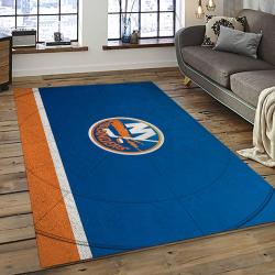 NHL New York Islanders Hockey Team Logo Sport Carpet Rectangle Area Rug For Living Room NYI63