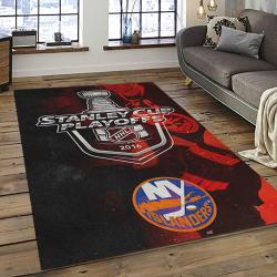 NHL New York Islanders Hockey Team Logo Sport Carpet Rectangle Area Rug For Living Room NYI64