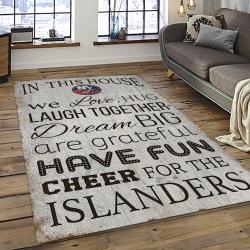 NHL New York Islanders Hockey Team Logo Sport Carpet Rectangle Area Rug For Living Room NYI7