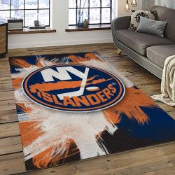 NHL New York Islanders Hockey Team Logo Sport Carpet Rectangle Area Rug For Living Room NYI70