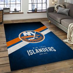 NHL New York Islanders Hockey Team Logo Sport Carpet Rectangle Area Rug For Living Room NYI75