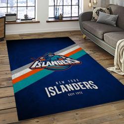 NHL New York Islanders Hockey Team Logo Sport Carpet Rectangle Area Rug For Living Room NYI77