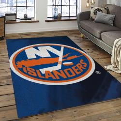 NHL New York Islanders Hockey Team Logo Sport Carpet Rectangle Area Rug For Living Room NYI80