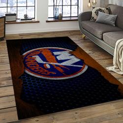 NHL New York Islanders Hockey Team Logo Sport Carpet Rectangle Area Rug For Living Room NYI86