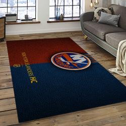 NHL New York Islanders Hockey Team Logo Sport Carpet Rectangle Area Rug For Living Room NYI95