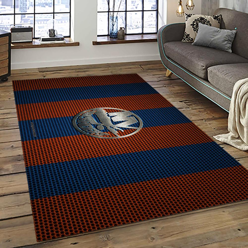 NHL New York Islanders Hockey Team Logo Sport Carpet Rectangle Area Rug For Living Room NYI98