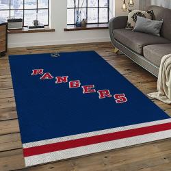 NHL New York Rangers Hockey Team Logo Sport Carpet Rectangle Area Rug For Living Room NYR13