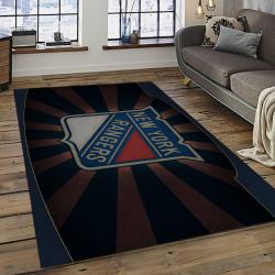 NHL New York Rangers Hockey Team Logo Sport Carpet Rectangle Area Rug For Living Room NYR19