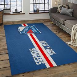 NHL New York Rangers Hockey Team Logo Sport Carpet Rectangle Area Rug For Living Room NYR22