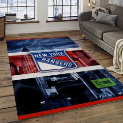 NHL New York Rangers Hockey Team Logo Sport Carpet Rectangle Area Rug For Living Room NYR23