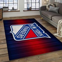 NHL New York Rangers Hockey Team Logo Sport Carpet Rectangle Area Rug For Living Room NYR25
