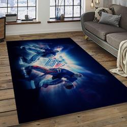 NHL New York Rangers Hockey Team Logo Sport Carpet Rectangle Area Rug For Living Room NYR30
