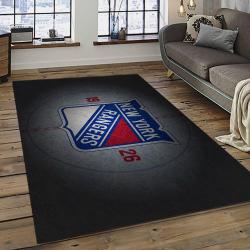 NHL New York Rangers Hockey Team Logo Sport Carpet Rectangle Area Rug For Living Room NYR32