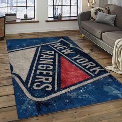 NHL New York Rangers Hockey Team Logo Sport Carpet Rectangle Area Rug For Living Room NYR52