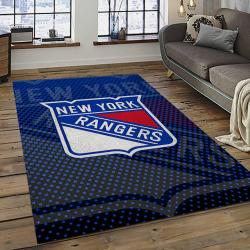 NHL New York Rangers Hockey Team Logo Sport Carpet Rectangle Area Rug For Living Room NYR56
