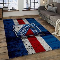 NHL New York Rangers Hockey Team Logo Sport Carpet Rectangle Area Rug For Living Room NYR61