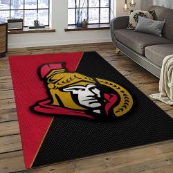 NHL Ottawa Senators Hockey Team Logo Sport Carpet Rectangle Area Rug For Living Room OS13