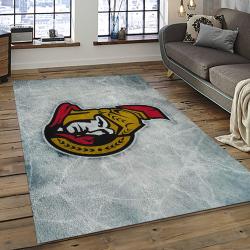 NHL Ottawa Senators Hockey Team Logo Sport Carpet Rectangle Area Rug For Living Room OS29