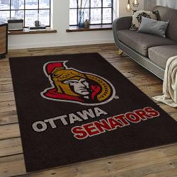 NHL Ottawa Senators Hockey Team Logo Sport Carpet Rectangle Area Rug For Living Room OS32