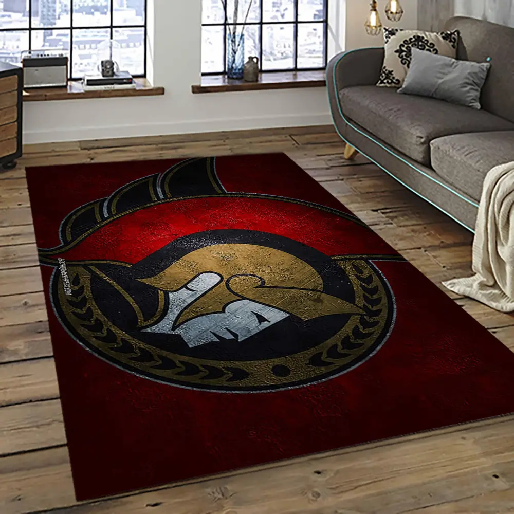 NHL Ottawa Senators Hockey Team Logo Sport Carpet Rectangle Area Rug For Living Room OS50