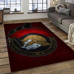 NHL Ottawa Senators Hockey Team Logo Sport Carpet Rectangle Area Rug For Living Room OS50