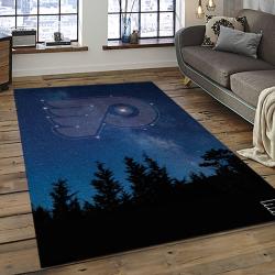 NHL Philadelphia Flyers Hockey Team Logo Sport Carpet Rectangle Area Rug For Living Room PF06