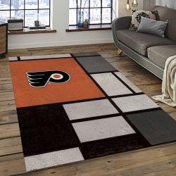 NHL Philadelphia Flyers Hockey Team Logo Sport Carpet Rectangle Area Rug For Living Room PF07