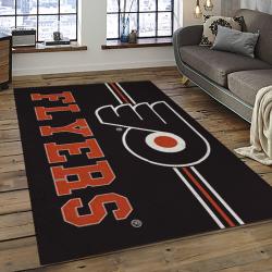 NHL Philadelphia Flyers Hockey Team Logo Sport Carpet Rectangle Area Rug For Living Room PF10