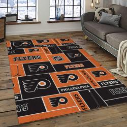 NHL Philadelphia Flyers Hockey Team Logo Sport Carpet Rectangle Area Rug For Living Room PF19