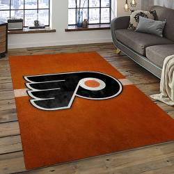 NHL Philadelphia Flyers Hockey Team Logo Sport Carpet Rectangle Area Rug For Living Room PF29