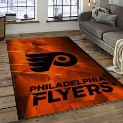 NHL Philadelphia Flyers Hockey Team Logo Sport Carpet Rectangle Area Rug For Living Room PF31